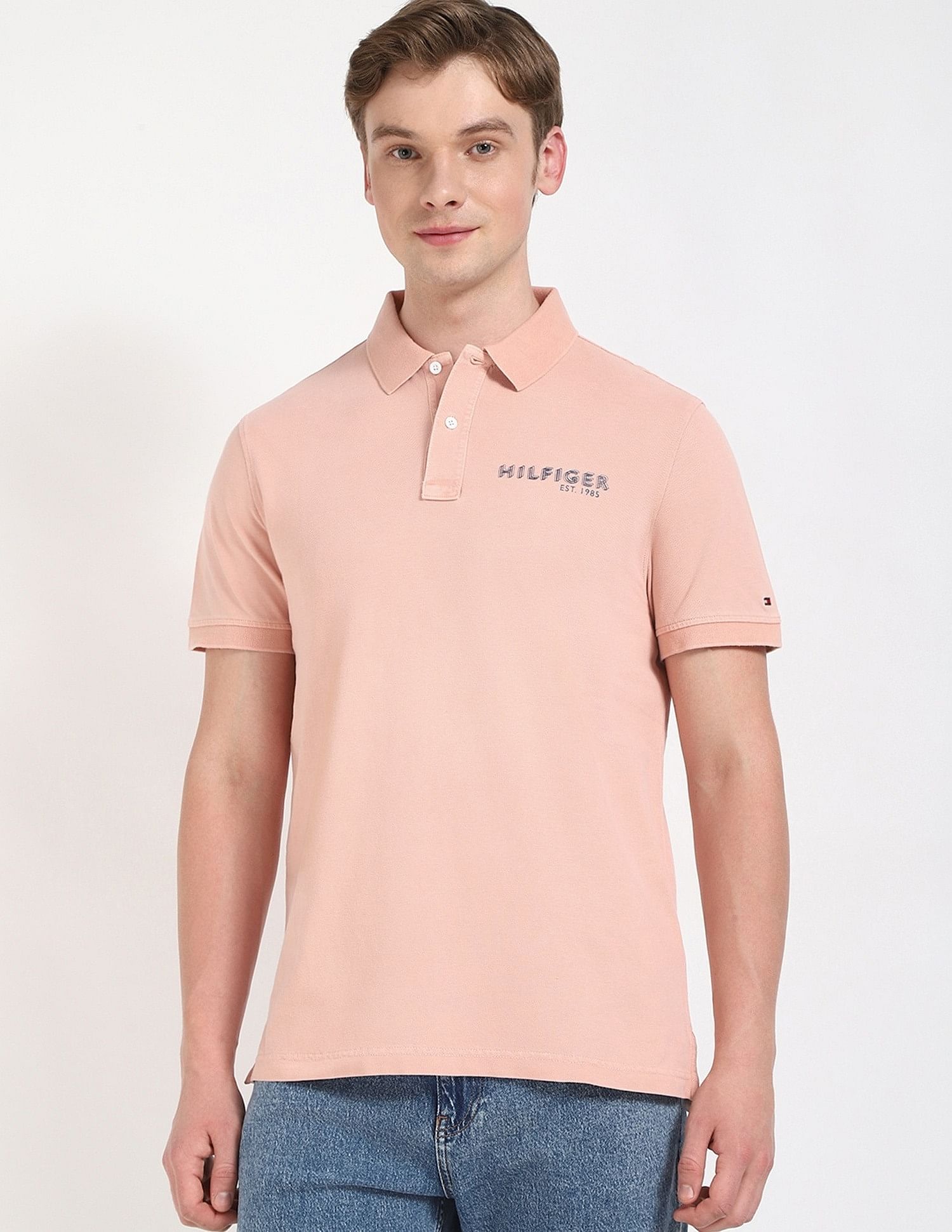 Tommy Hilfiger Solid Regular-Fit Cotton Polo Shirt