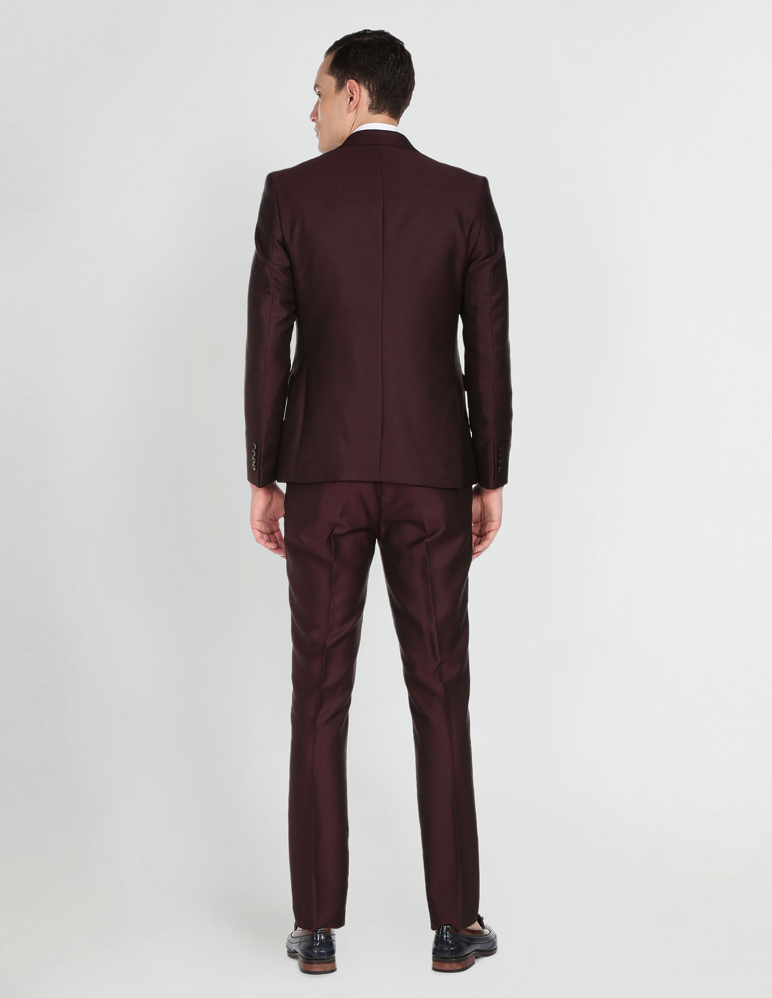 Buy Peter England Maroon Slim Fit Three Piece Suit for Mens Online  Tata  CLiQ