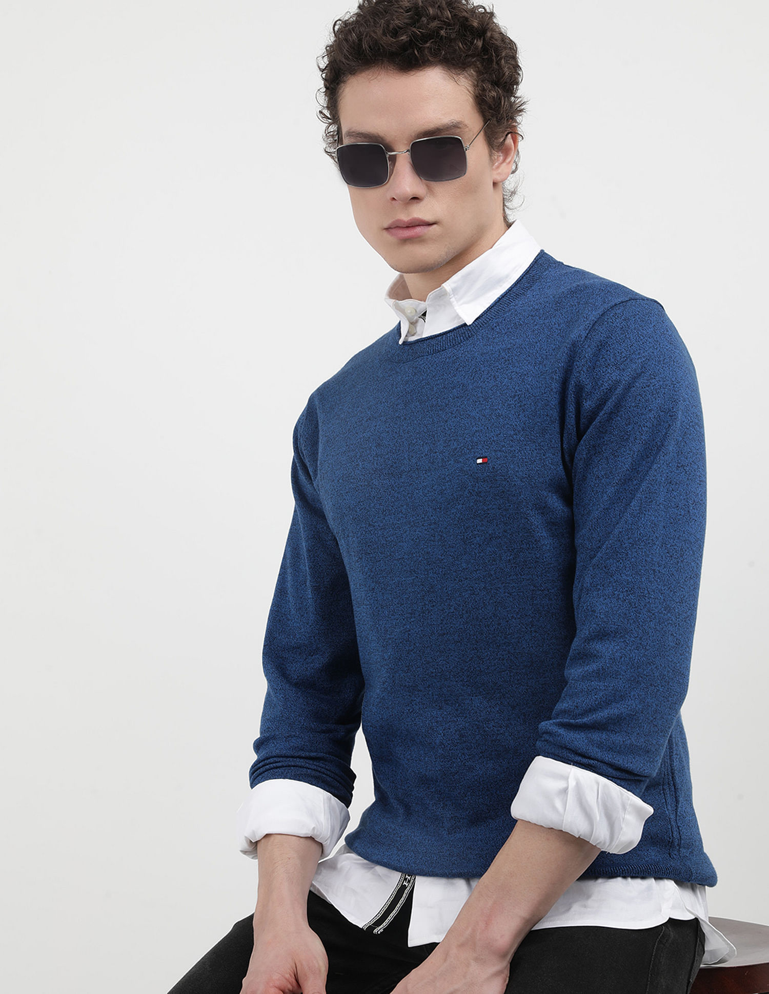 Tommy Hilfiger Mouline Organic Cotton Sweater