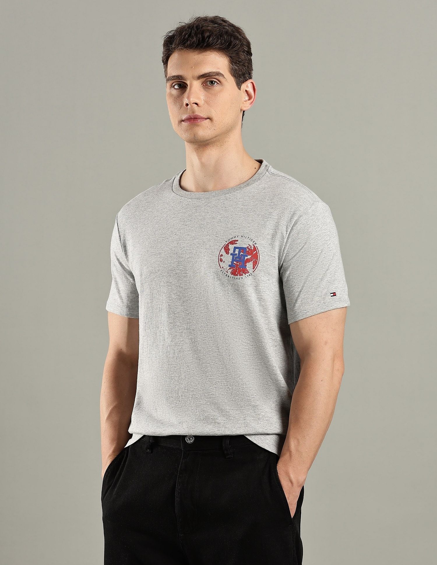 Tommy Hilfiger Logo Regular-Fit Cotton T-Shirt