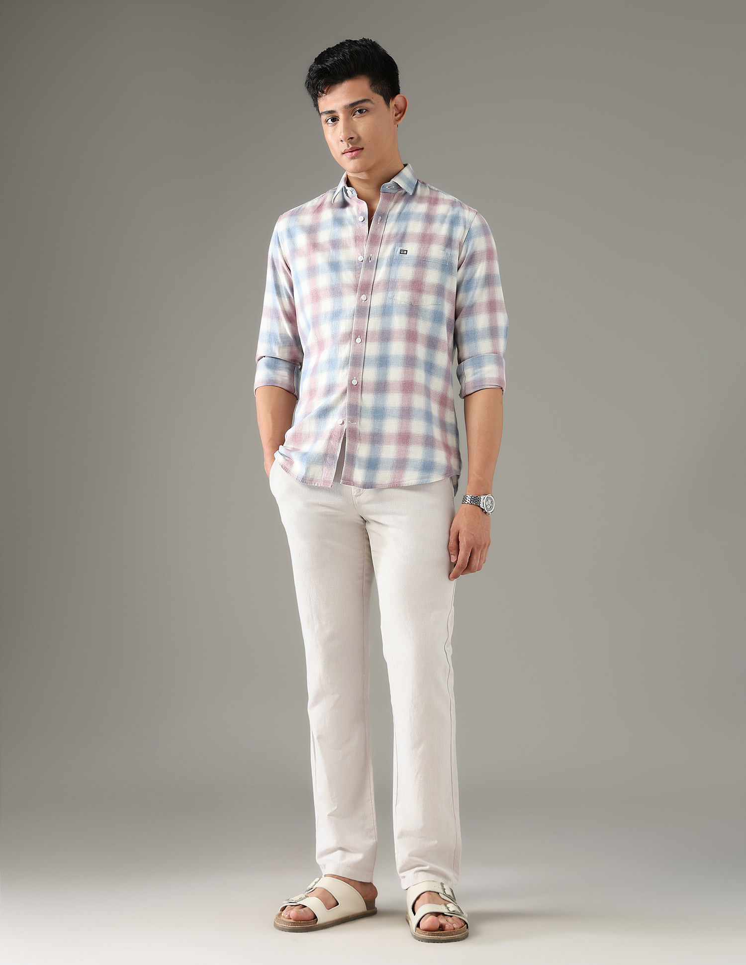 Arrow Sport Solid Spring Sorbet Trousers