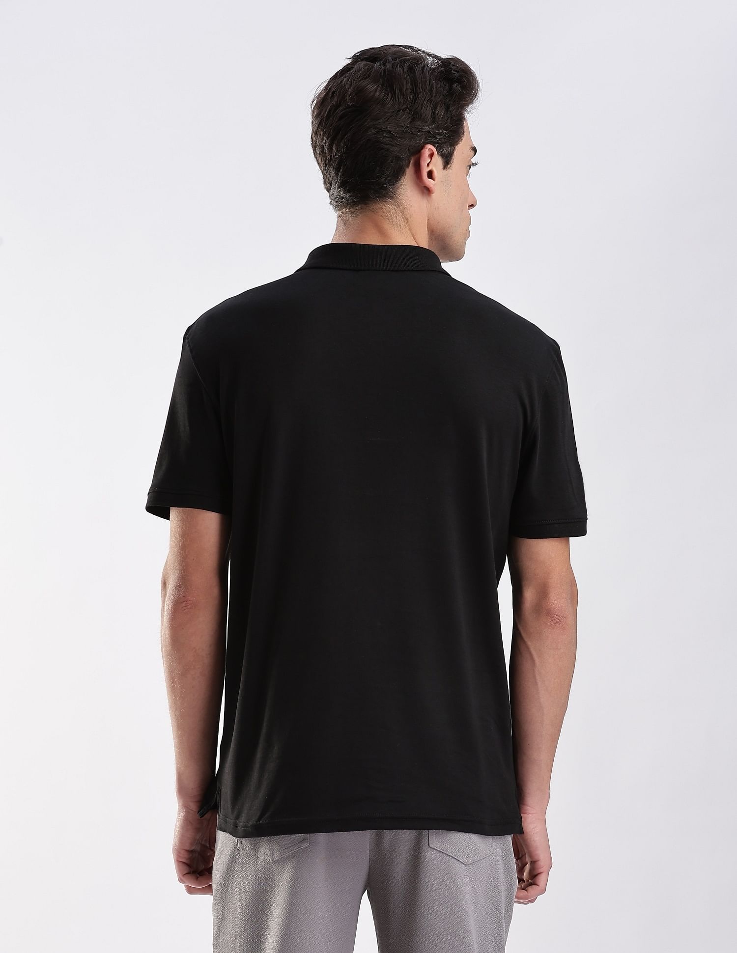 Calvin Klein Jeans Regular-Fit Solid Cotton Polo Shirt