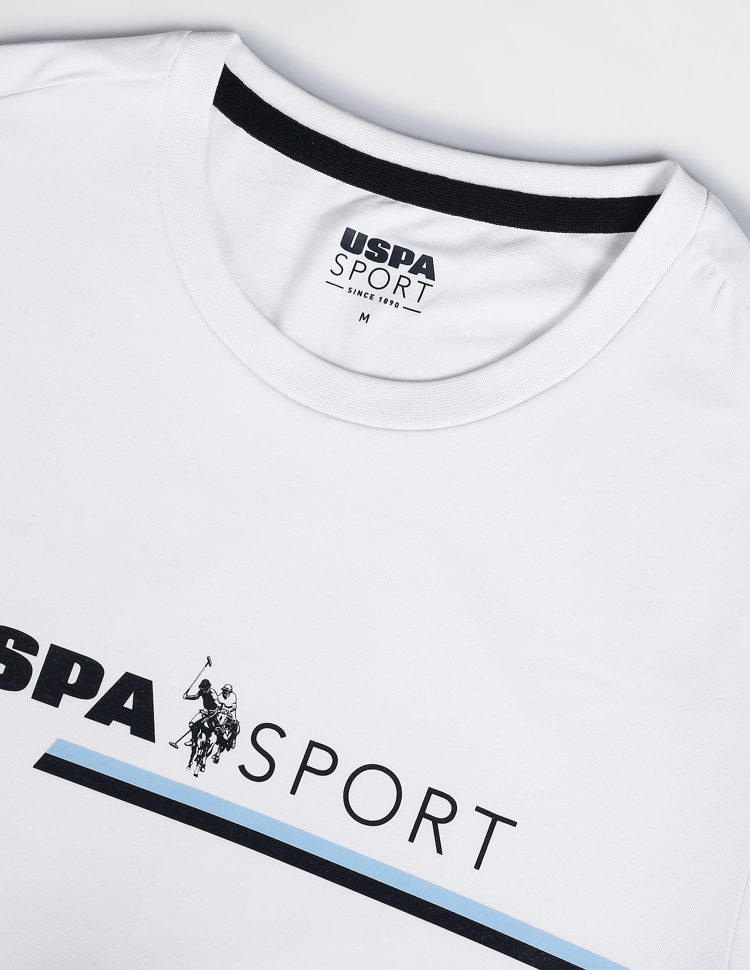USPA Active Slim Fit Brand Print T-Shirt