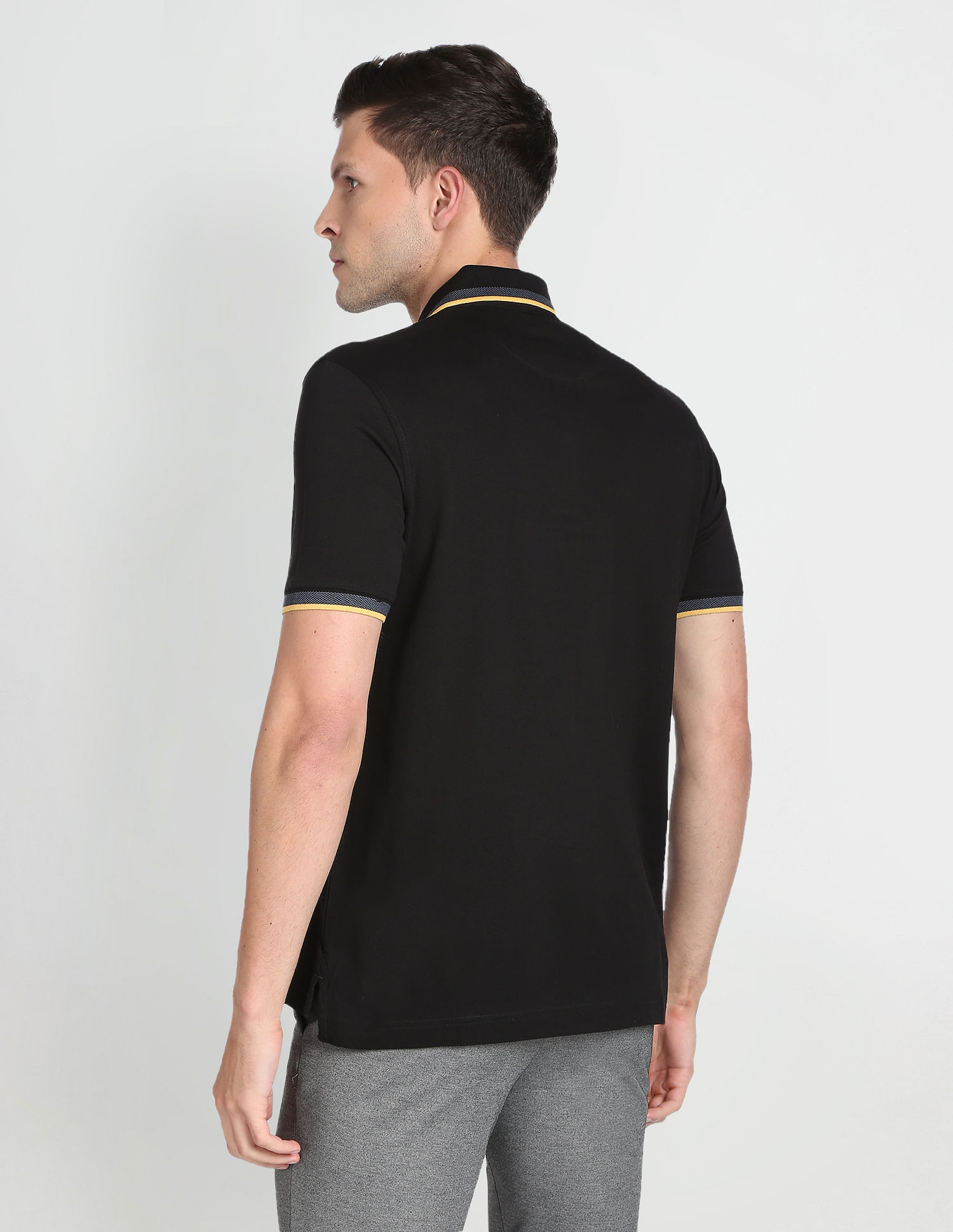 Arrow Cotton Solid Polo Shirt