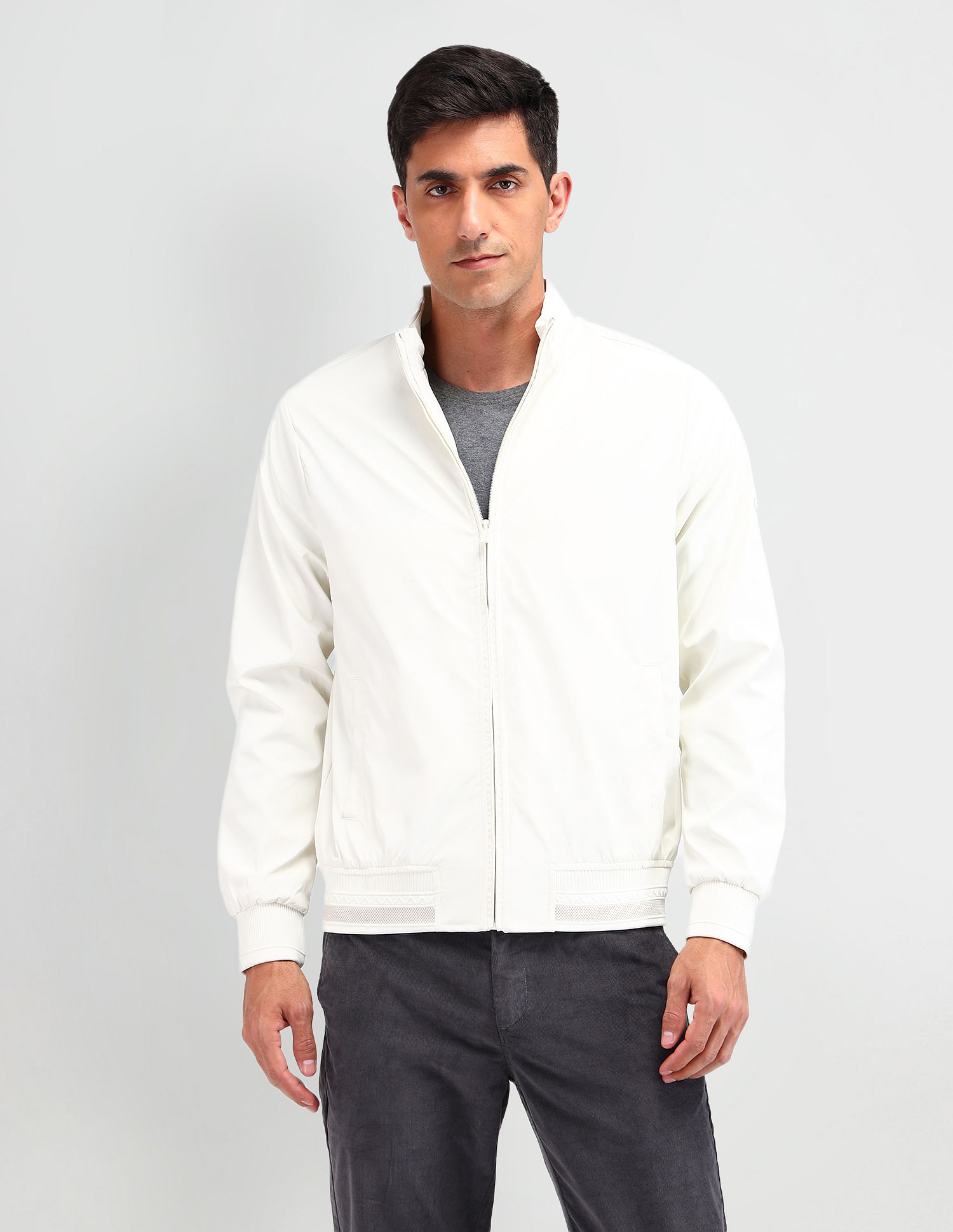Arrow Sport Solid Regular Fit Wind Cheater