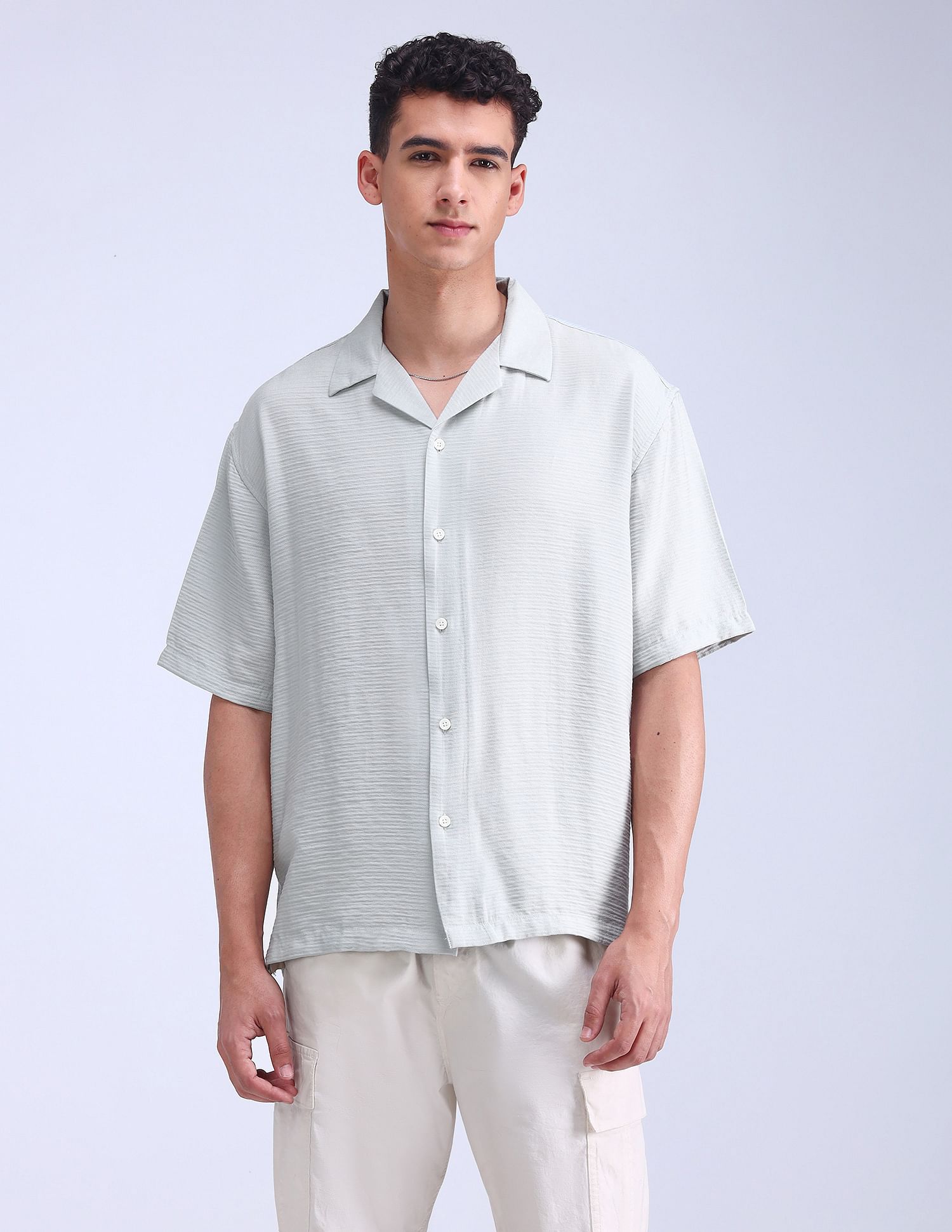 Flying Machine Oversized Fit Twill Shirt