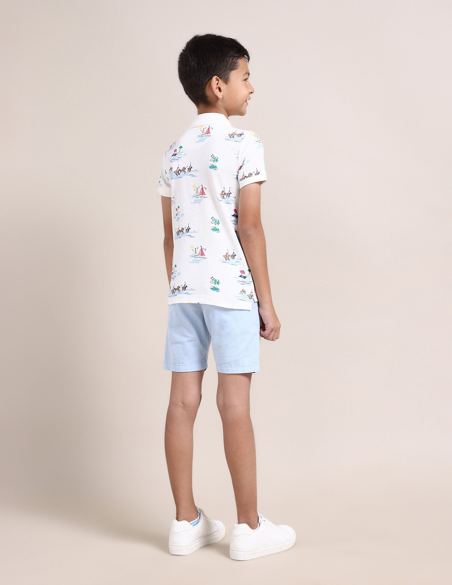 U.S. Polo Assn. Kids Boys Graphic Print Polo Shirt