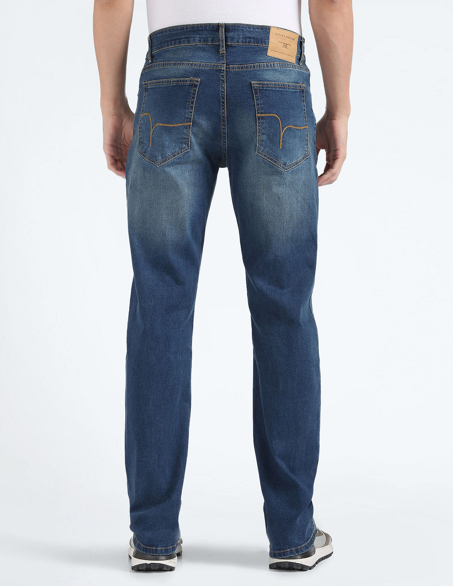 Flying Machine F-Jango Relaxed Straight Twill Jeans