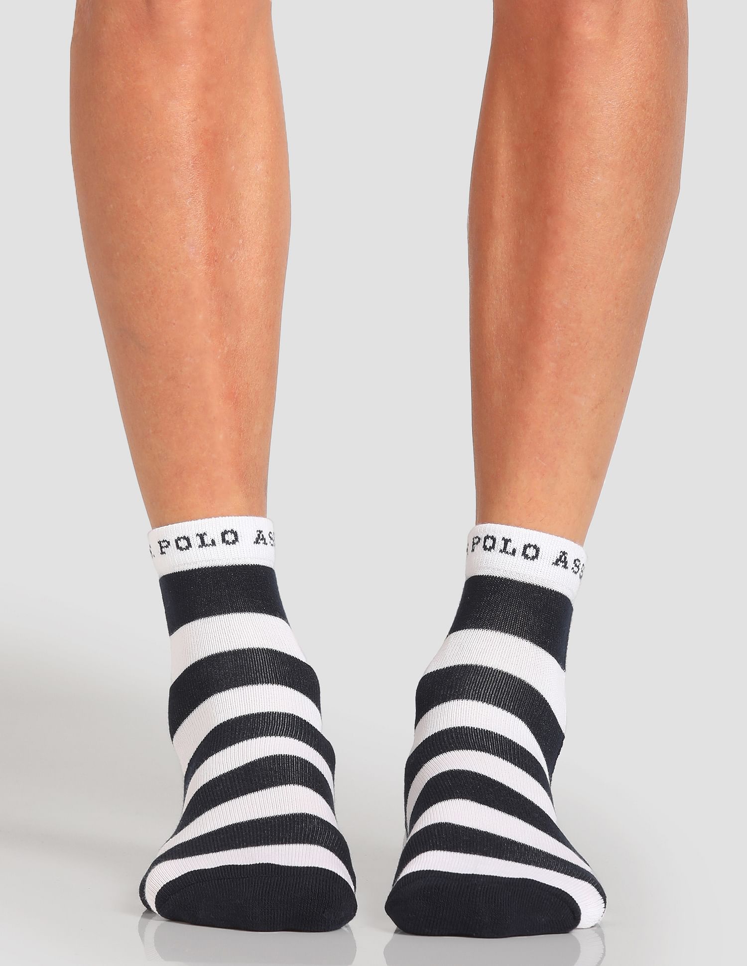 USPA Innerwear Ankle Length Terry Finish ES005 Socks - Pack Of 3