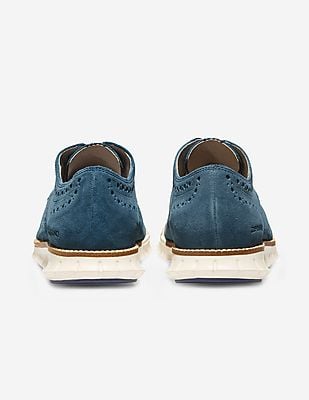 Buy Cole Haan Men Blue ZERØGRAND Wingtip Oxford - NNNOW.com display picture 2