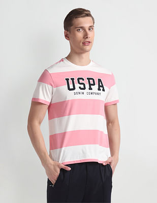 U S Polo Assn Denim Co Horizontal Stripe Relaxed T-Shirt