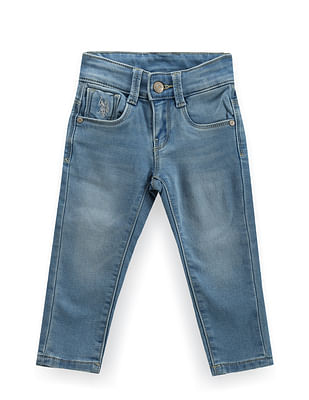 U S Polo Assn Kids Boys Slim Fit Blue Jeans