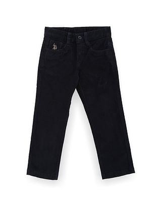 U S Polo Assn Kids Boys Mid Rise Corduroy Trousers