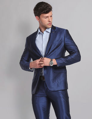 Ad By Arvind Single Breasted Two Piece Suit