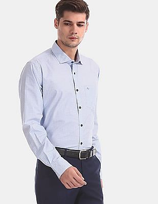 Ad By Arvind Long Sleeve All Over Print Cotton Formal Shirt