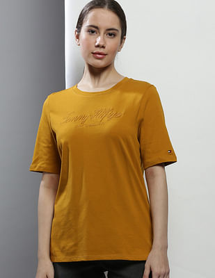 Tシャツ・カットソー CHLOE Women Tops 25AJH11170 6H1 Yellow SAB0064526001S066_det_2_032701