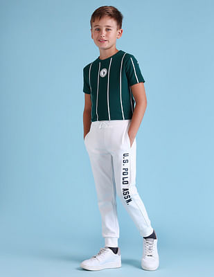 U S Polo Assn Kids Boys Brand Printed Regular Fit Joggers