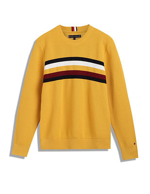 Tommy Hilfiger Kids Boys Global Stripe Structure Sweater