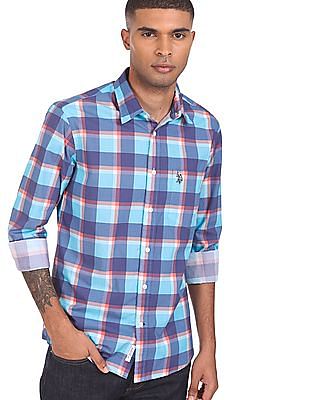 U S Polo Assn Tailored Regular Fit Check Casual Shirt