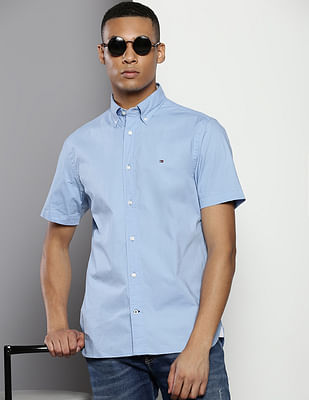 Tommy Hilfiger Short Sleeve Solid Casual Shirt