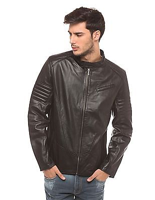 Men Leather Biker Jacket At Nnnow Com - Izod Men S Leather Jacket Men Leather Biker Jacket At Nnnow Com - Izod Men S Leather Jacket