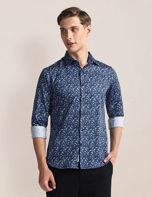 U S Polo Assn Floral Print Tailored Fit Shirt