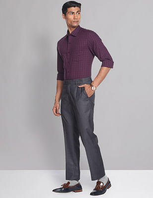 Buy Purple Shirts for Men by DENNISLINGO PREMIUM ATTIRE Online | Ajio.com