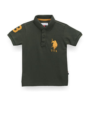 U S Polo Assn Kids Boys Solid Polo Shirt