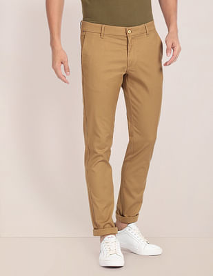 U S Polo Assn Solid Twill Chinos