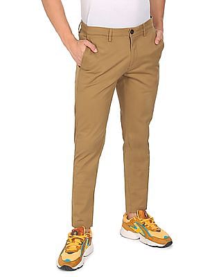 U S Polo Assn Austin Tapered Fit Solid Trousers