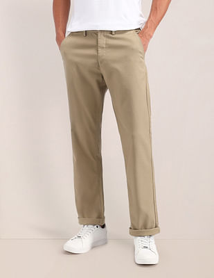 U S Polo Assn Riley Straight Fit Solid Trousers