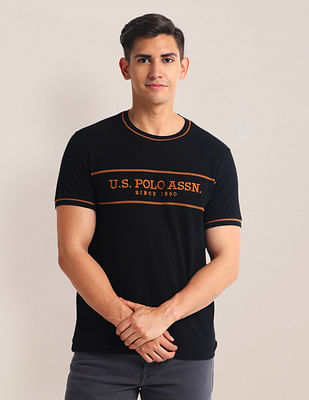 U S Polo Assn Brand Embroidered Cotton T-Shirt