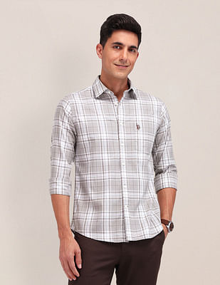 U S Polo Assn Tailored Fit Tartan Check Shirt