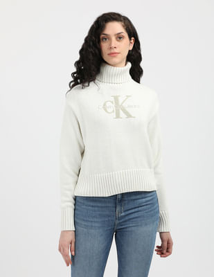 [ ]★Men's Chenille Monologo Brushed Sweatshir Buy Calvin Klein Jeans Chenille Monologo Zip Through