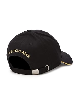 All black outlet polo hat