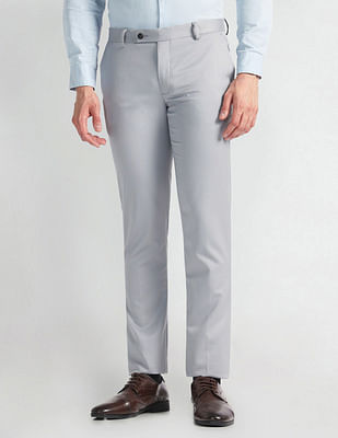 Arrow Tapered Fit Solid Trousers