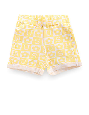 U S Polo Assn Kids Girls Brand Print Shorts