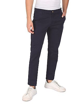 U S Polo Assn Austin Denver Slim Fit Solid Trousers