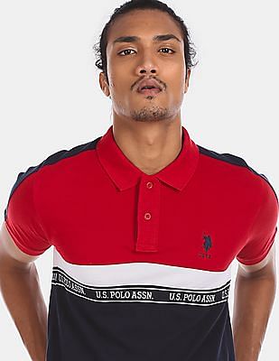 us polo red t shirt