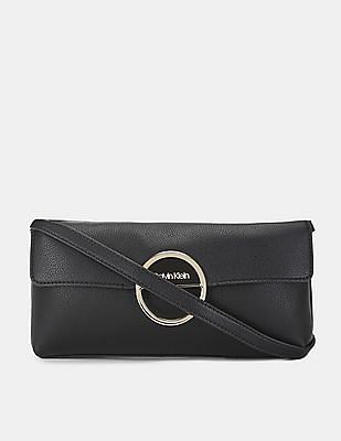 calvin klein snap flap crossbody