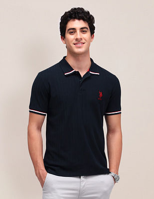 U S Polo Assn Solid Slim Fit Polo Shirt