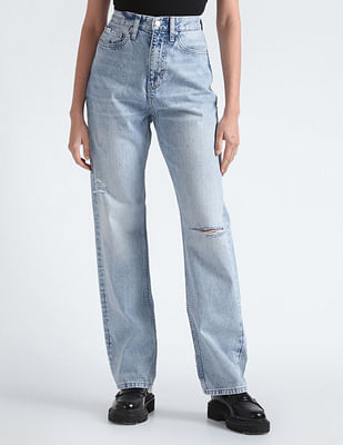 Calvin Klein High Rise Straight Jeans