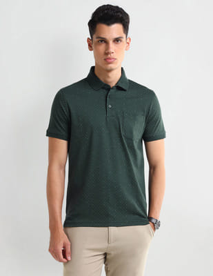 Buy Arrow Geometric Printed Regular Polo Shirt - NNNOW.com