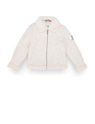 U S Polo Assn Kids Girls Suede Solid Jacket