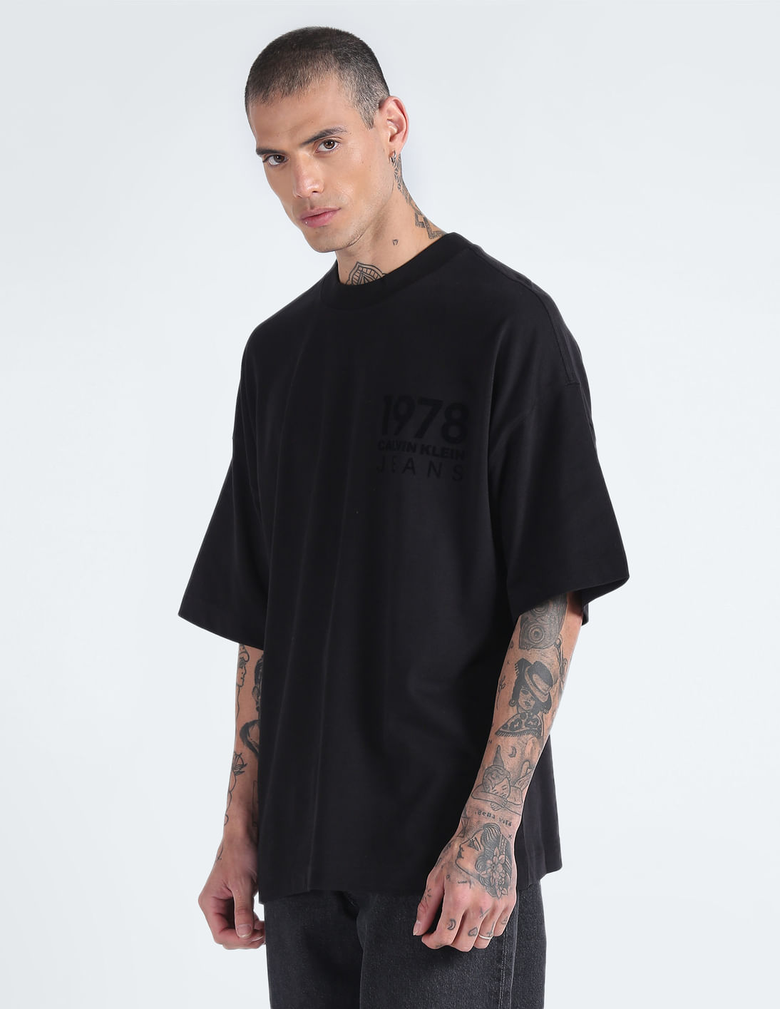 Buy Calvin Klein Jeans Rear Print Oversized Varsity T-Shirt