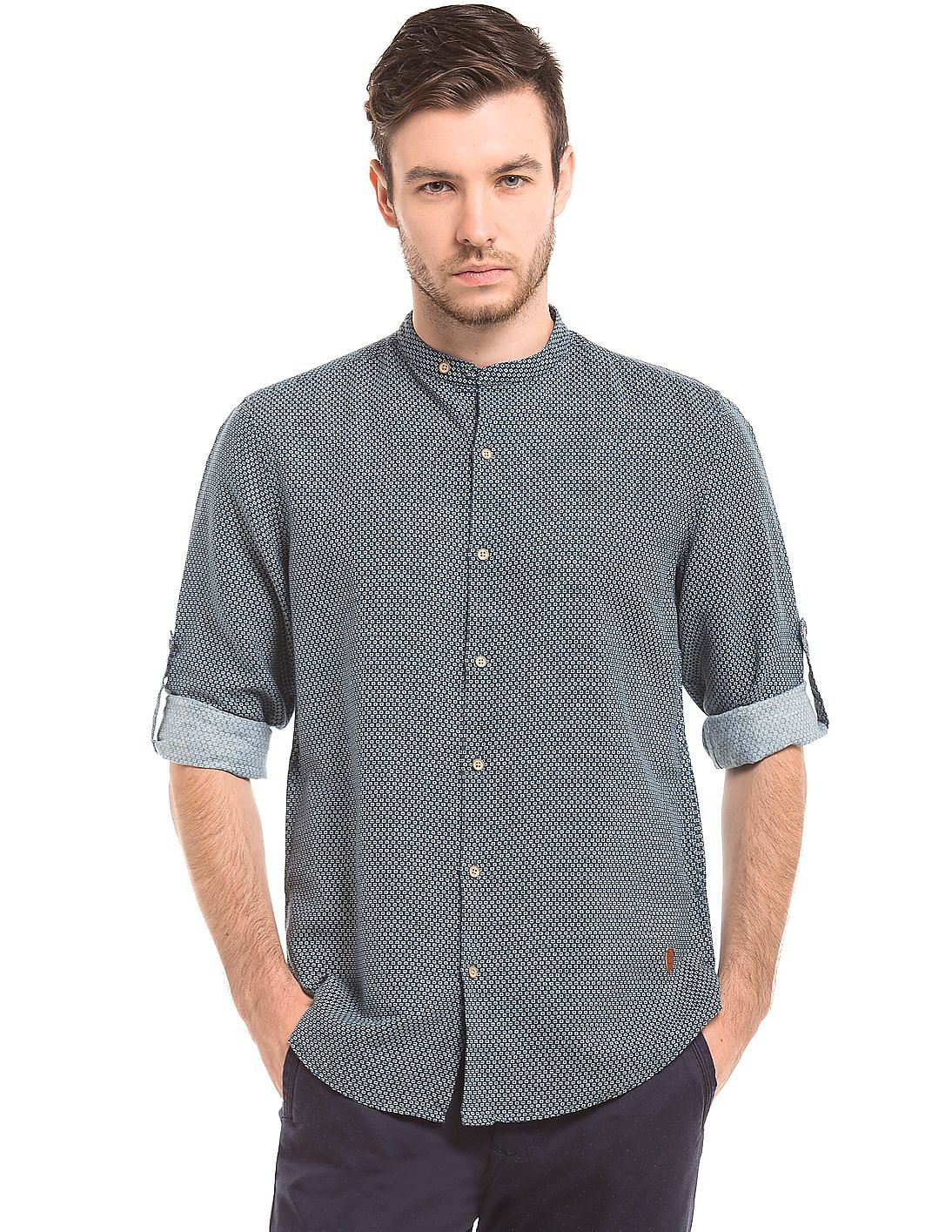 mens blue linen shirts uk