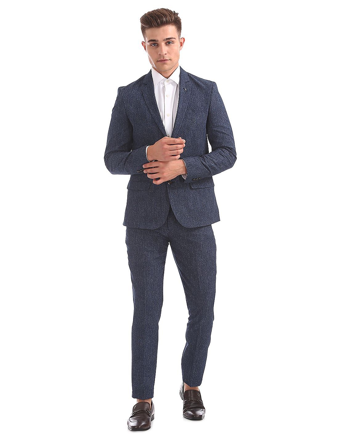 Buy Arrow Newyork Slim Fit Single Breasted Two Piece Suit - NNNOW.com