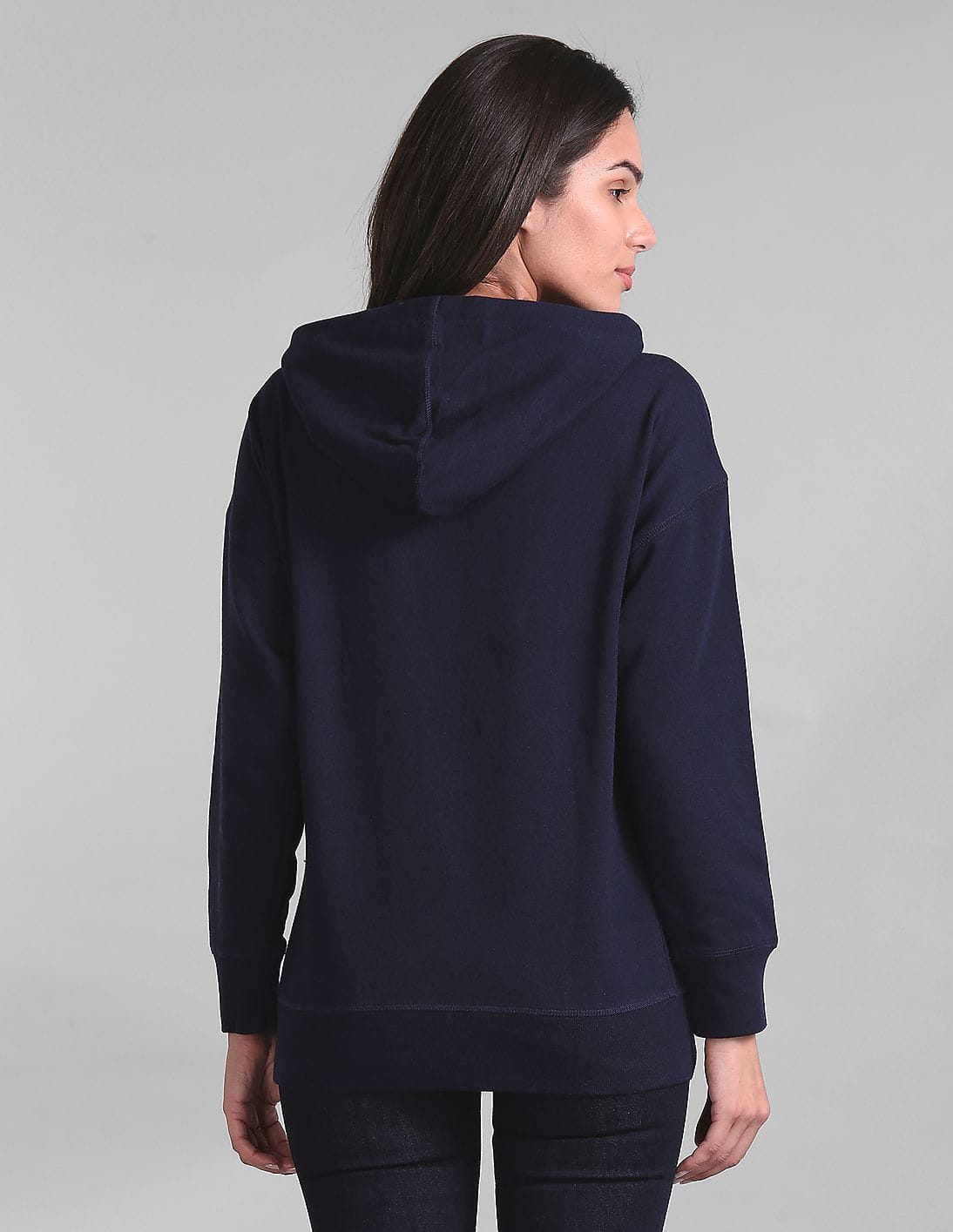 Buy GAP Women Blue Studded Logo Hoodie - NNNOW.com