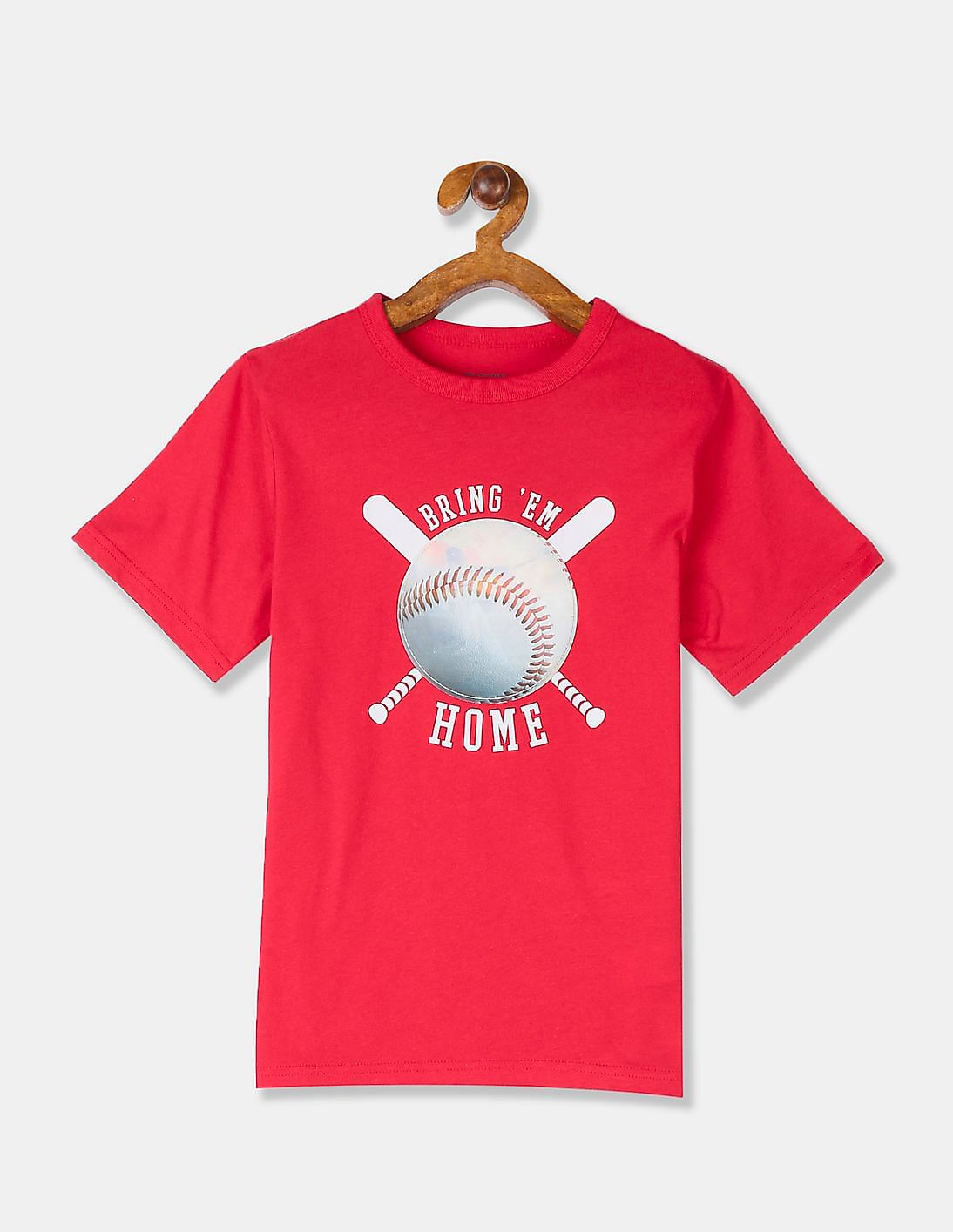 childrens red crew neck t shirt