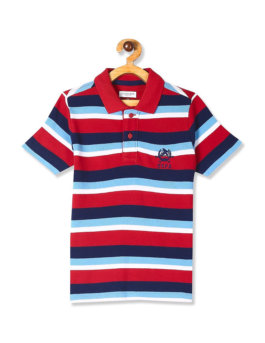 Buy Boys Multi Colour Boys Stripe Polo Shirt online at NNNOW.com